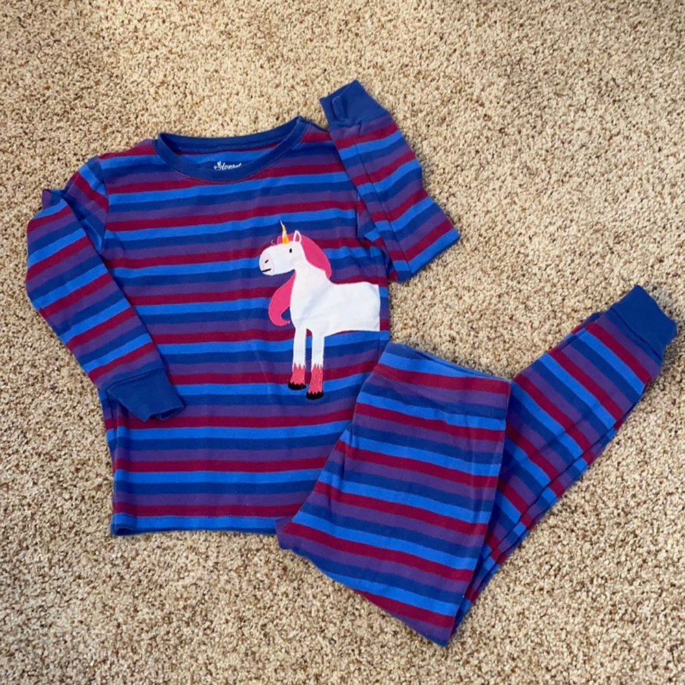 Leveret striped Unicorn pajama set